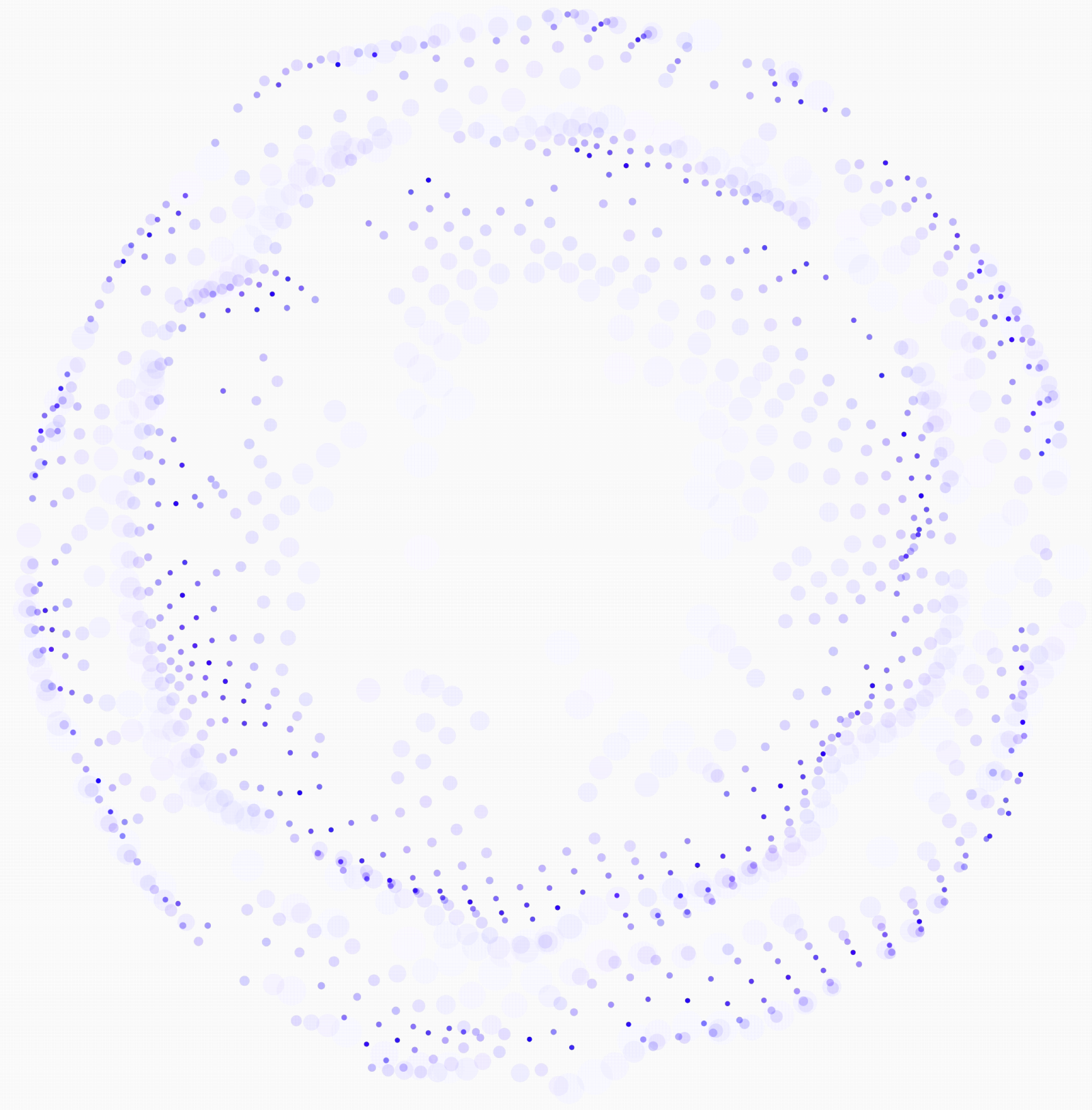 rotate dot decoration big blue