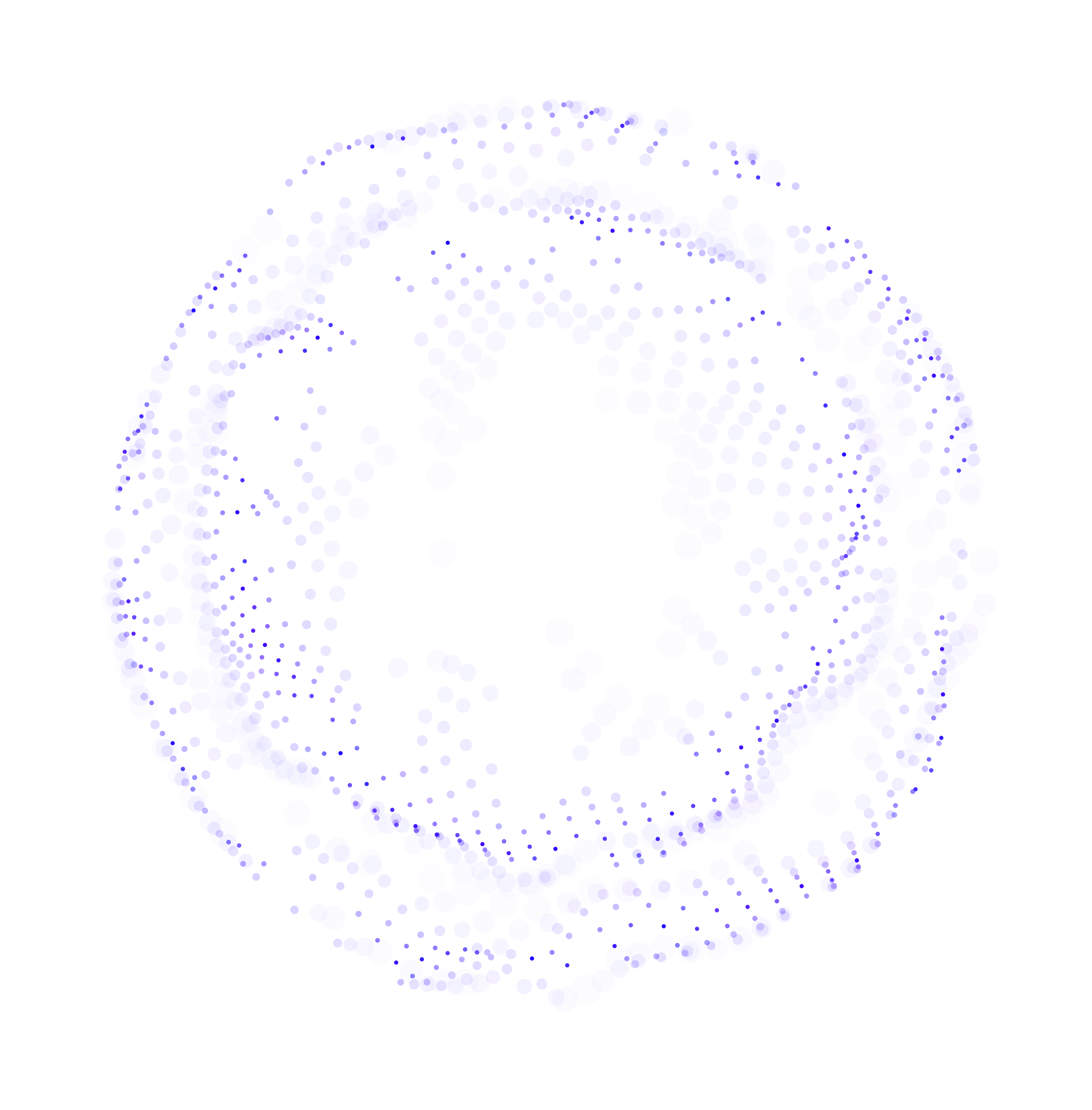 rotate dot decoration small blue